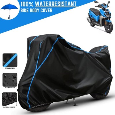 Amikan Waterproof Two Wheeler Cover for Hero(Black)