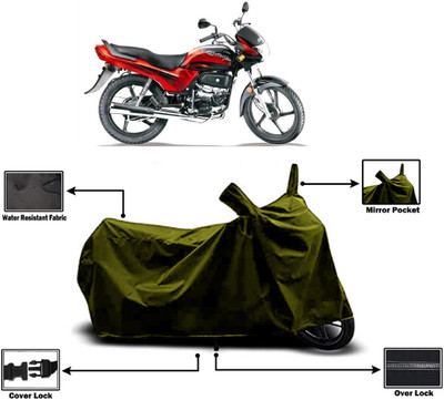Amexride Two Wheeler Cover for Hero(Passion Plus, Green)