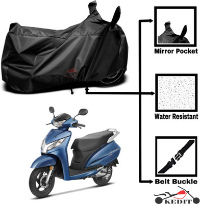KEDIT Two Wheeler Cover for Universal For Bike(Activa 125, Black)