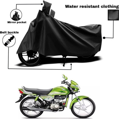 TENNYCER Waterproof Two Wheeler Cover for Hero(HF Deluxe, Black)