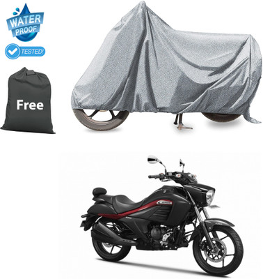 CODOKI Waterproof Two Wheeler Cover for TVS(Intruder, Silver)