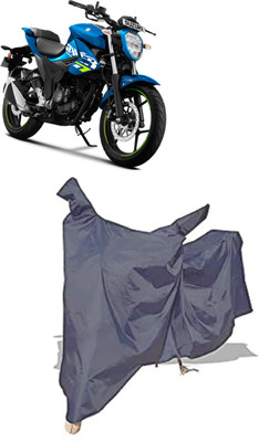 Amexride Two Wheeler Cover for Suzuki(Gixxer, Grey)