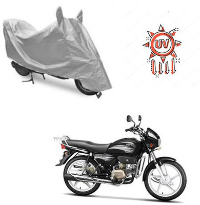 DeepShakshi AUTOMOTIVE Waterproof Two Wheeler Cover for Hero(Splendor Plus, Silver)