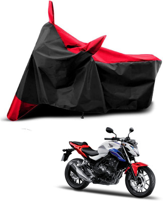 KEDIT Two Wheeler Cover for Honda(Red, Black)