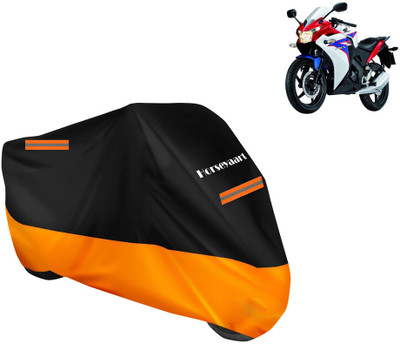 Horseyaart Waterproof Two Wheeler Cover for Honda(CBR 150R, Orange)