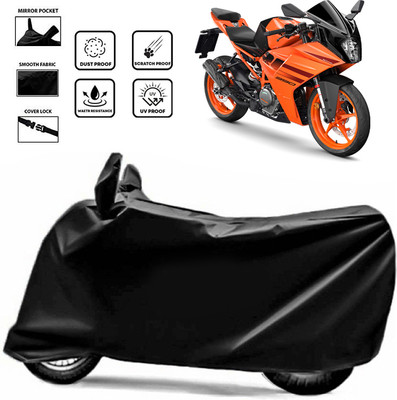 ANTHUB Waterproof Two Wheeler Cover for KTM(RC 390, Black)