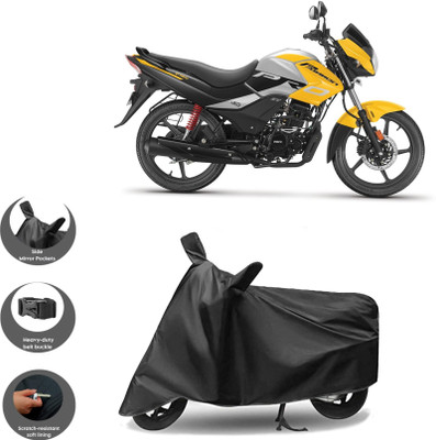 DeepShakshi AUTOMOTIVE Waterproof Two Wheeler Cover for Hero(Passion Pro i3S, Black)