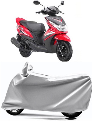 AUCTIMO Two Wheeler Cover for Yamaha(Ray Z, Silver)