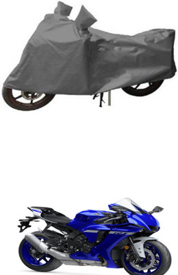 DeepShakshi AUTOMOTIVE Waterproof Two Wheeler Cover for Yamaha(YZF R1, Grey)