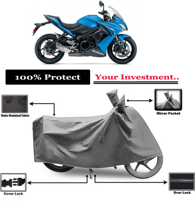 Amexride Two Wheeler Cover for Suzuki(GSX S1000F, Grey)