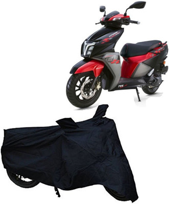 SK AUTO Waterproof Two Wheeler Cover for TVS(Black)
