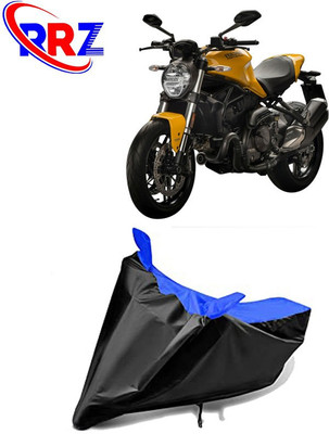 RRZ Waterproof Two Wheeler Cover for Ducati(Monster 821, Black, Blue)