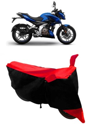 ABORDABLE Two Wheeler Cover for Bajaj(Pulsar NS-160, Black, Red)