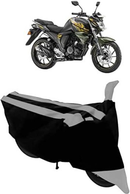 achla toys Waterproof Two Wheeler Cover for Yamaha(FZ-S, Black, Silver)