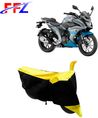 FFZ Waterproof Two Wheeler Cover for Yamaha(Fazer 25, Black, Yellow)