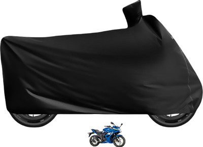MOCKHE Waterproof Two Wheeler Cover for Suzuki(Gixxer SF, Black)