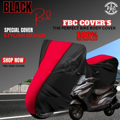 FBC Waterproof Two Wheeler Cover for Suzuki(Burgman Electric, Black)