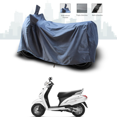 SEBONGO Waterproof Two Wheeler Cover for Honda(Activa 4G, Grey)