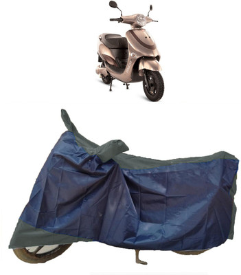 DIGGU Two Wheeler Cover for Hero Electric(Electric Photon, Black, Blue)