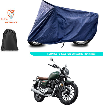 PAGORA Waterproof Two Wheeler Cover for Honda(Hness CB350, Blue)