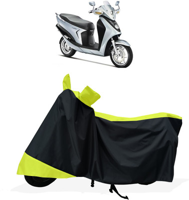 Tricway Two Wheeler Cover for Hero(Leap Hybrid SES BS6, Yellow)