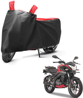 sowelar Waterproof Two Wheeler Cover for Bajaj(Pulsar NS-160, Black, Red)