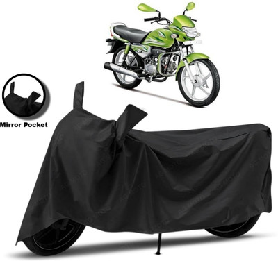 DeepShakshi AUTOMOTIVE Two Wheeler Cover for Hero(HF Deluxe Eco, Black)