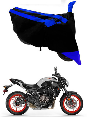 Mdstar Waterproof Two Wheeler Cover for Yamaha(MT 07, Blue, Black)