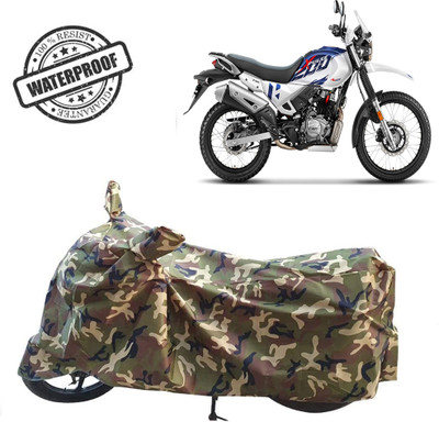 ROYAL AUTO MART Waterproof Two Wheeler Cover for Hero(Xpulse 200T, Green, Multicolor)