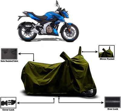 Amexride Two Wheeler Cover for Bajaj(Pulsar 250, Green)