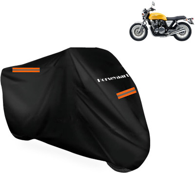 Horseyaart Waterproof Two Wheeler Cover for Honda(CB, Black)