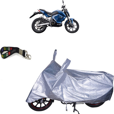 UKIGAL Waterproof Two Wheeler Cover for Revolt(BS6, Silver)
