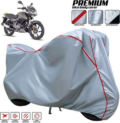 xodi Waterproof Two Wheeler Cover for Bajaj(Pulsar 150, Silver, Red, Multicolor)