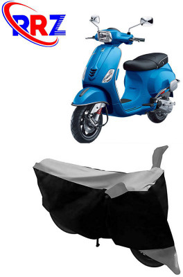 RRZ Waterproof Two Wheeler Cover for Vespa(Piaggio Vespa, Black, Grey)