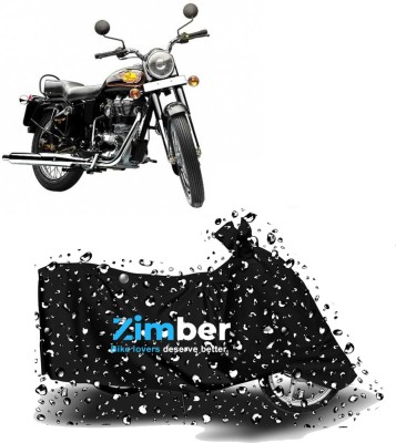 ZIMBER Two Wheeler Cover for Royal Enfield(Bullet 350, Black)