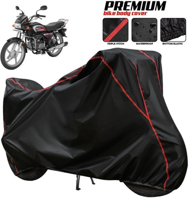 OliverX Waterproof Two Wheeler Cover for Hero(Splendor PRO, Black, Blue, Multicolor)