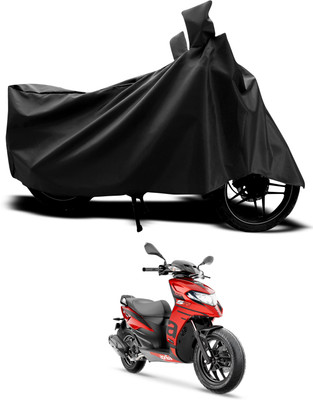 PAGORA Waterproof Two Wheeler Cover for Aprilia(SR 125, Black)