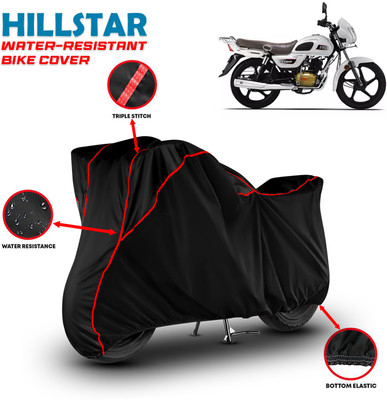 HILLSTAR Waterproof Two Wheeler Cover for TVS(Radeon, Black, Red)