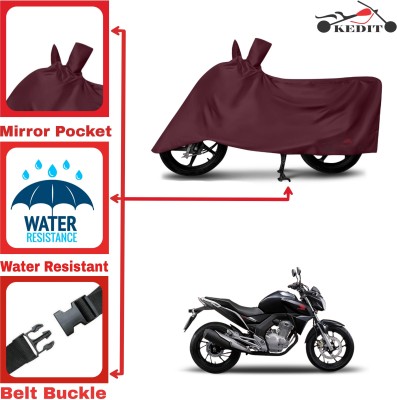 KEDIT Two Wheeler Cover for Honda(CB Twister, Maroon)