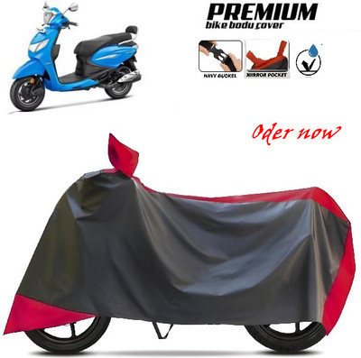 smwzxyu Waterproof Two Wheeler Cover for TVS, Hero, Honda, Bajaj(Red, Black)