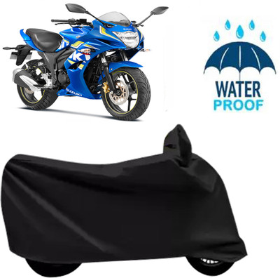 Autoinnovation Waterproof Two Wheeler Cover for Suzuki(Gixxer SF, Black)
