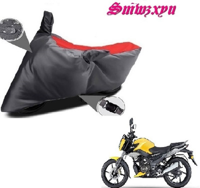 smwzxyu Waterproof Two Wheeler Cover for Universal For Bike(Raider, Red, Black)