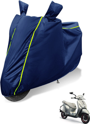 MOCKHE Waterproof Two Wheeler Cover for Bajaj(New Chetak, Blue)