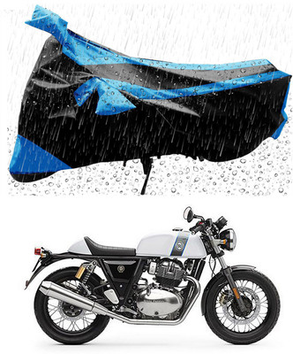 RRZ Two Wheeler Cover for Royal Enfield(Continental GT, Blue, Black)