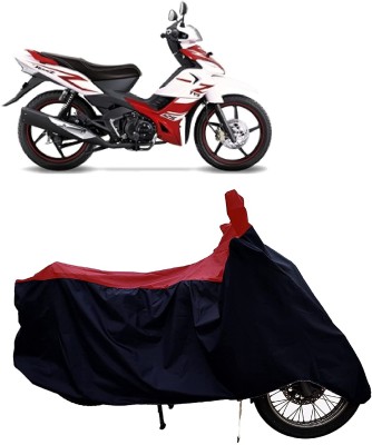 KEDIT Two Wheeler Cover for TVS(Sport ES BS6, Red, Black)