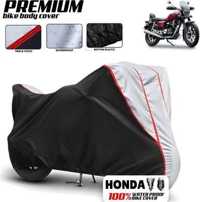 CAROXON Waterproof Two Wheeler Cover for Honda(CB350RS, Black, Silver)