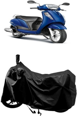 MMSSTAR Waterproof Two Wheeler Cover for Suzuki(Access 125, Black)