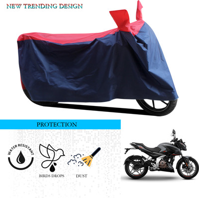 ANTHUB Waterproof Two Wheeler Cover for Bajaj(Pulsar 180NS, Black, Red)