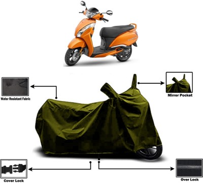 Amexride Two Wheeler Cover for TVS(Jupiter 125, Green)