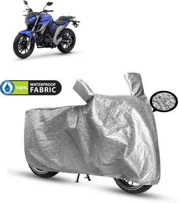 PAGORA Waterproof Two Wheeler Cover for Yamaha(Fazer, Silver)